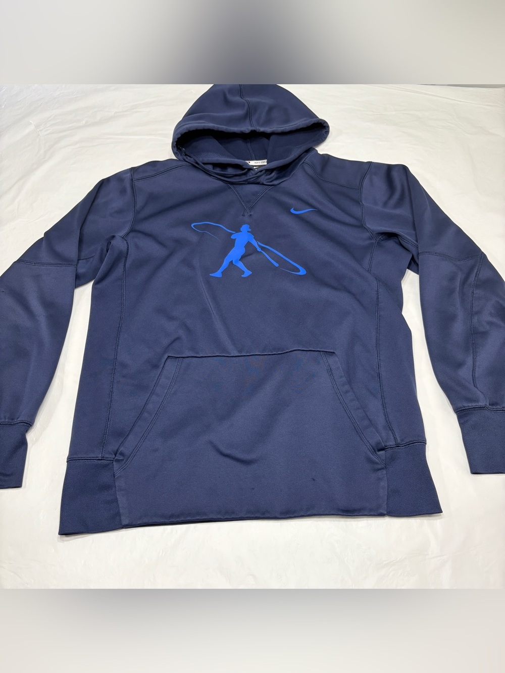 Nike Baseball Blue Dri Fit Pullover Hoodie Sweatshirt Men’s Small